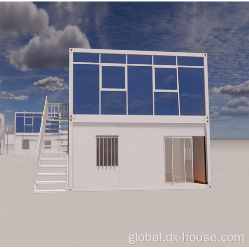 2 story prefabricated hotel flat pack house